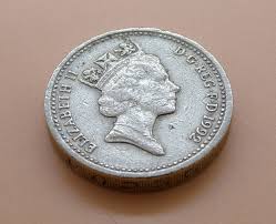 RARE 1992 UPSIDE DOWN EDGE ERROR ONE POUND ...