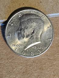 1983-P Kennedy Half Dollar Error Coin machine doubling Half ...