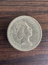 1992 Queen Elizabeth II 1£ Coin Oak Tree Upside Down Edge Error | eBay