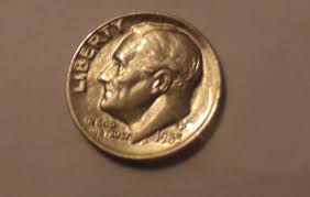 1985-P ROOSEVELT DIME WITH ERROR BROADSTRUCK ...