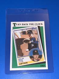 1988 TOPPS Nolan Ryan TURN BACK THE CLOCK Baseball Card #661 ...
