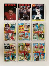 1986 Topps Baseball Pete Rose (lot of 09): MGR, Record ...