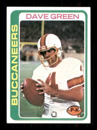 1978 Football Topps Dave Green Tampa Bay Buccaneers #192 2 ...