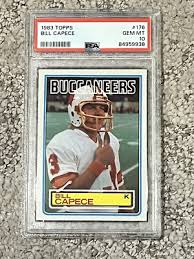 PSA 10 MINT FOOTBALL CARD 1983 TOPPS BILL CAPECE ...