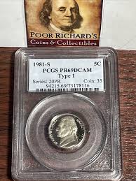 1981S PCGS Proof Certified Nickel PR69 DCAM SN1047 | eBay