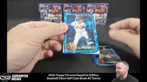 2024 Topps Chrome Sapphire Edition Baseball 5 Box Half Case ...