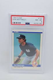 Don Mattingly #131 - 1984 Fleer - NY Yankees - Rookie RC PSA Near Mint 8 | eBay