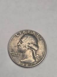 RARE 1982 Quarter Error - filled in P