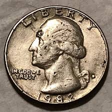 1982 D Washington Quarter Lamination Error Doubled Die ...