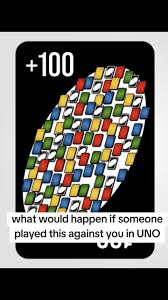 What You Gonna Do If Somebody Hit You with 100 Uno Draw 100 Uno | TikTok