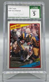 1984 TOPPS #281 ERIC DICKERSON CSG 5 GRADED EX LEGEND HOF FOOTBALL CARD SLAB | eBay