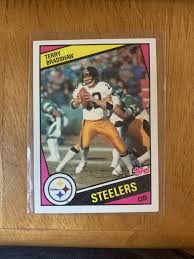1984 Topps Terry Bradshaw Pittsburgh Steelers #162 Football ...