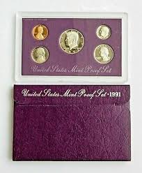1991 S United States Proof Mint Set In Original Government Packaging - 5 Coins | eBay