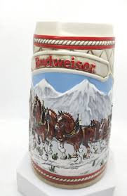 Vintage A Series Budweiser Winter Collector Clydesdales Beer ...