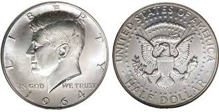 Buy 90% "Junk" Silver 1964 Kennedy Half Dollars $1 FV (2 ...