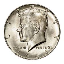 USA 1964 D JFK Kennedy Half Dollar 90% Silver Coin ...