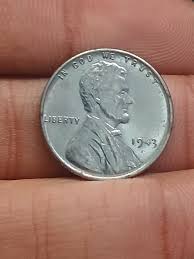 1943 Lincoln Steel Wheat Penny, No Mint Mark Very Rare ...