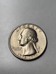 1776-1976 D US Bicentennial Quarter ERROR Coin Filled Mint ...