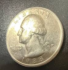 1988 P Washington Quarter Filled in Mint Mark - Etsy