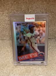TOPPS PROJECT 70 Card 57 Darryl Strawberry RAINBOW FOIL #55 ...