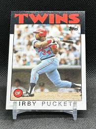 1986 Topps Kirby Puckett #329 - Minnesota Twins 2nd Year HOF ...