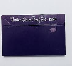 1986 S Proof Set U.S. Mint Original Government Packaging ...