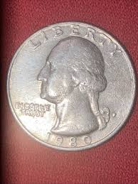 RARE 1980 QUARTER DOLLAR P FILLED MINT MARK ERROR COIN In Cod We Trust Error $138.44 - PicClick CA