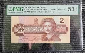 1986 Canadian 2 Dollar Bill - Etsy