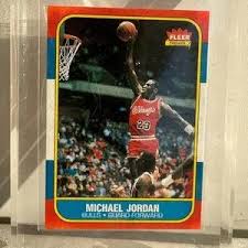 1986 fLEER | Other | 986 Fleer Michael Jordan Rookie Card ...