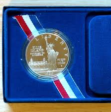 NIB Proof 1986-S United States Liberty Silver Dollar Coin ...