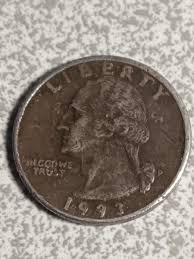 1993 P Washington Quarter Error Coin (Missing Clad/Other ...