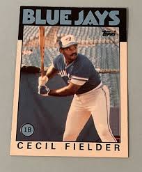 1986 TOPPS CECIL FIELDER Toronto Blue Jays #386 NM | eBay
