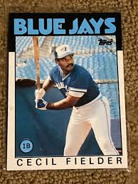 CECIL FIELDER 1986 TOPPS TORONTO BLUE JAYS ROOKIE CARD #386 ...