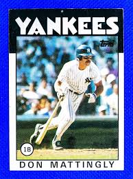 Don Mattingly #180 (1986 Topps) Baseball Card, New York ...