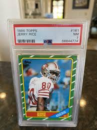 1986 topps football #161 Jerry Rice rookie card | eBay