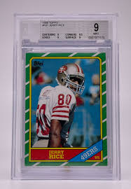 1986 Topps Jerry Rice Rookie Card #161 BGS 9 | Mint ...