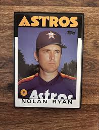 1986 Topps Houston Astros Nolan Ryan Card (Jumbo 5 x 7 ...