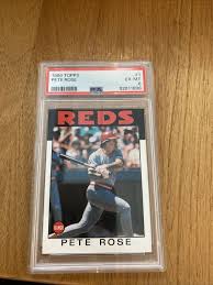 1986 Topps Pete Rose #1 PSA 6 | eBay