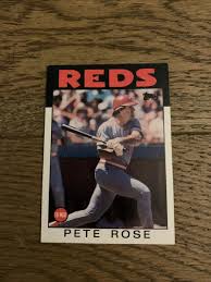1986 Topps #1 Pete Rose Cincinnati Reds 🔥 | eBay