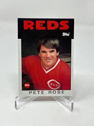 1986 Topps Baseball Pete Rose Card #741 C | eBay