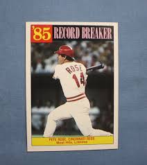 1985 Topps Pete Rose Record Breaker #206 mint Cincinnati | eBay