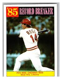 1986 Topps #206 Pete Rose RB VG Cincinnati Reds - Under the ...