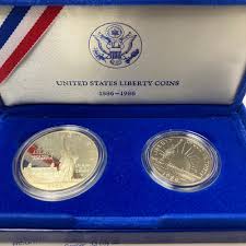 1986 United States Liberty Coins 2-coin Statue of Liberty ...
