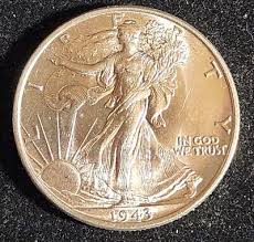1943-P Walking Liberty Half Uncirculated extremely nice ...