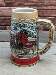 Clydesdales Budweiser Promotional 6.5" Beer Stein Ceramarte ...