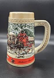 Anheuser Busch Budweiser Holiday Stein "c" Series - Etsy