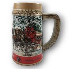 Anheuser Busch Budweiser Stein Beer Mug Bud Clydesdale ...