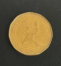 Rare Queen Elizabeth II 1987 Canadian Dollar Coin ...