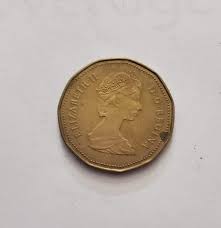 1987 ELIZABETH II D.G. REGINA CANADA DOLLAR RRC VINTAGE COIN ...