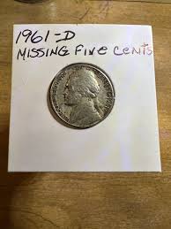 1961 D Nickel US Coin Error - Etsy